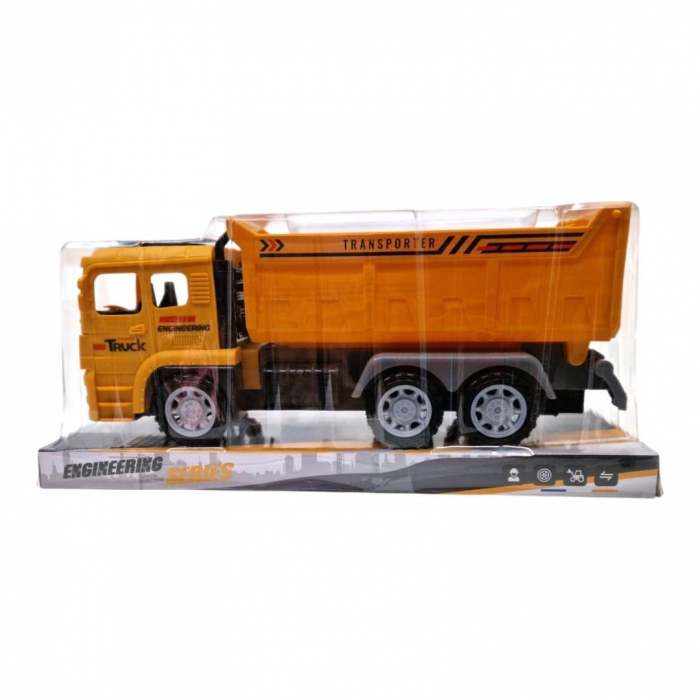 Camion basculant de constructii, jucarie cu inertie si bena mobila, 27 cm [3]