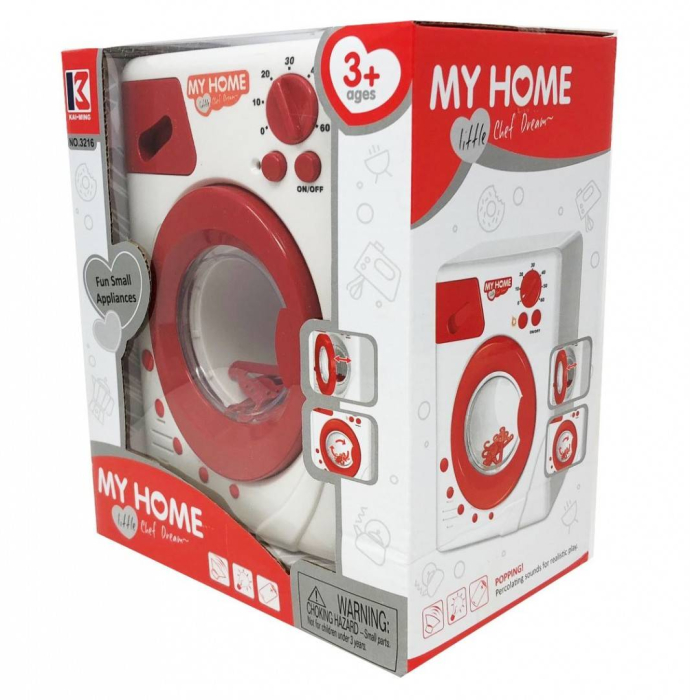 Masina de spalat rufe cu umerase incluse, sunete realiste, 19 cm [2]