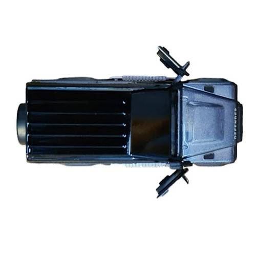 masina metalica de teren, macheta cu doua portiere care se deschid, pull back, SUV, 1:32, gri [3]