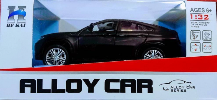 Masina metalica , macheta cu usi care se deschid, pull back, lumini si sunete, baterii incluse,1:32, rosu/alb/negru [6]