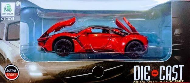 Masina metalica sport, macheta cu portiere care se deschid, pull back, lumini si sunete,baterii incluse,1:32, albastru/rosu [3]