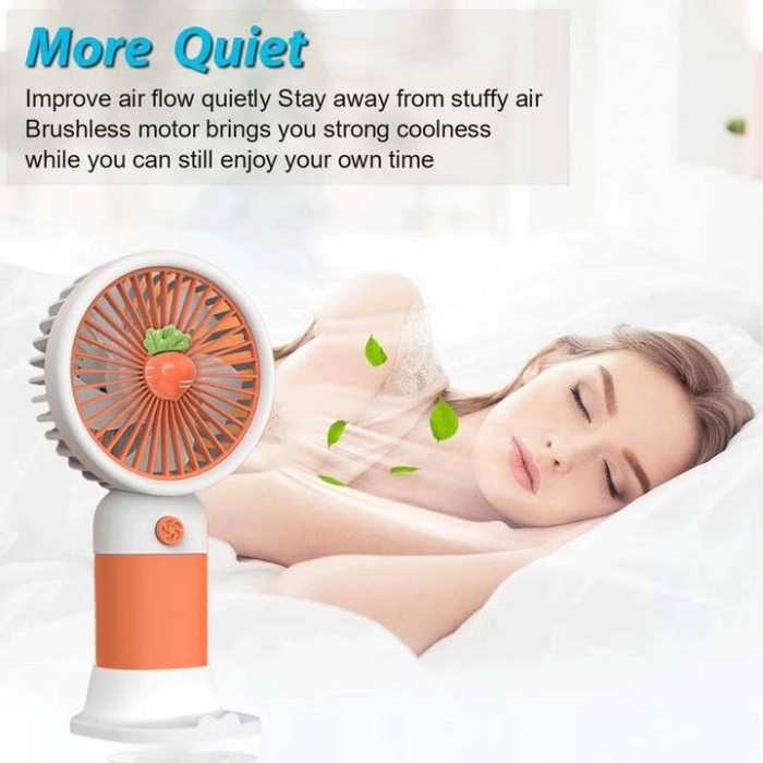 Mini Ventilator Portabil cu Suport Telefon | Motor Brushless, 15cm [4]
