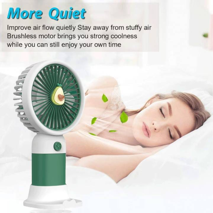 Mini Ventilator Portabil cu Suport Telefon | Motor Brushless, 15cm [3]