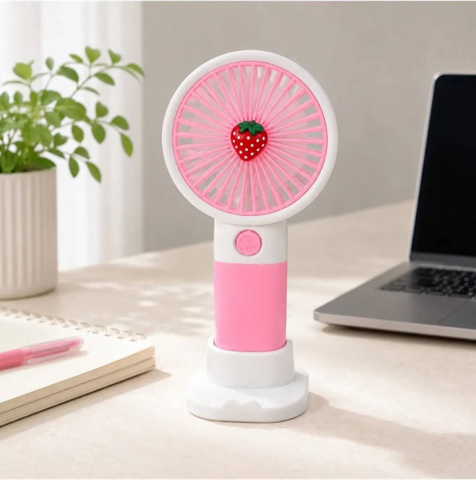 Mini Ventilator Portabil cu Suport Telefon | Motor Brushless, 15cm [3]
