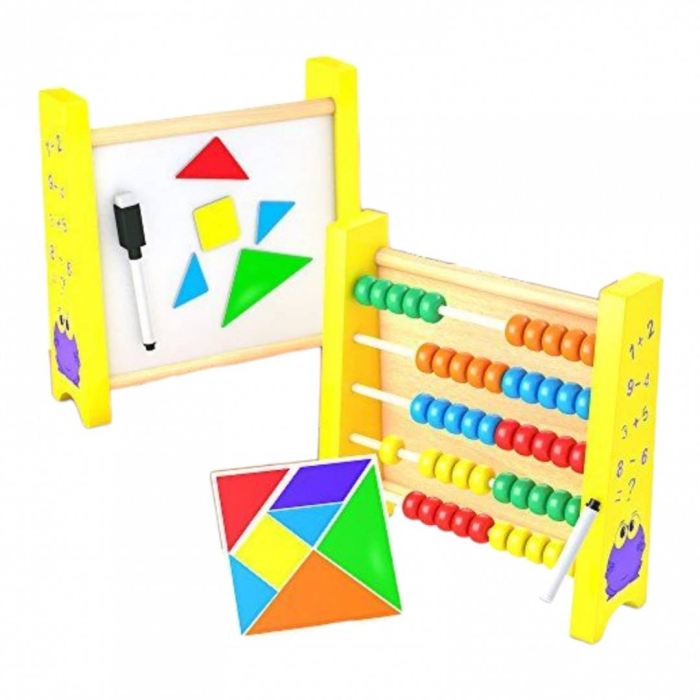 Numaratoare si tablita magnetica, 2 in 1, lemn [4]