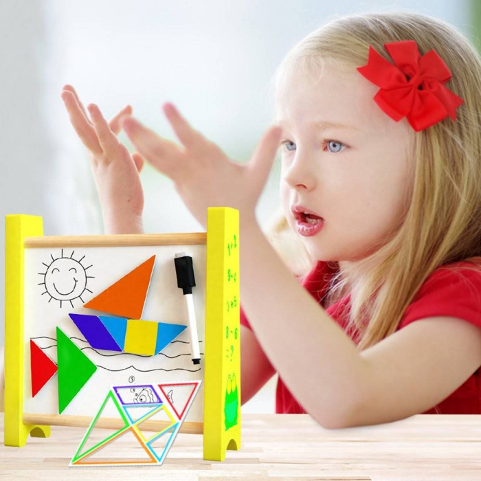 Numaratoare si tablita magnetica, 2 in 1, lemn [6]