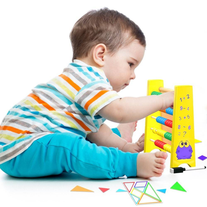 Numaratoare si tablita magnetica, 2 in 1, lemn [7]