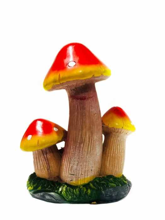 Ornament din rasina pictat manual , decoratiune pentru gradina, terasa, gazon,ciuperci [2]