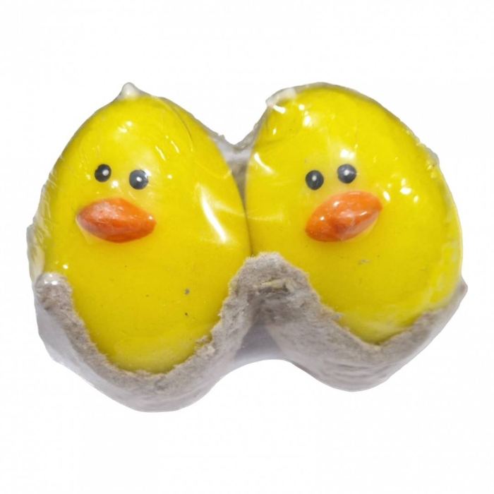 decoratiune Paste, set 2 lumanari, galben [2]