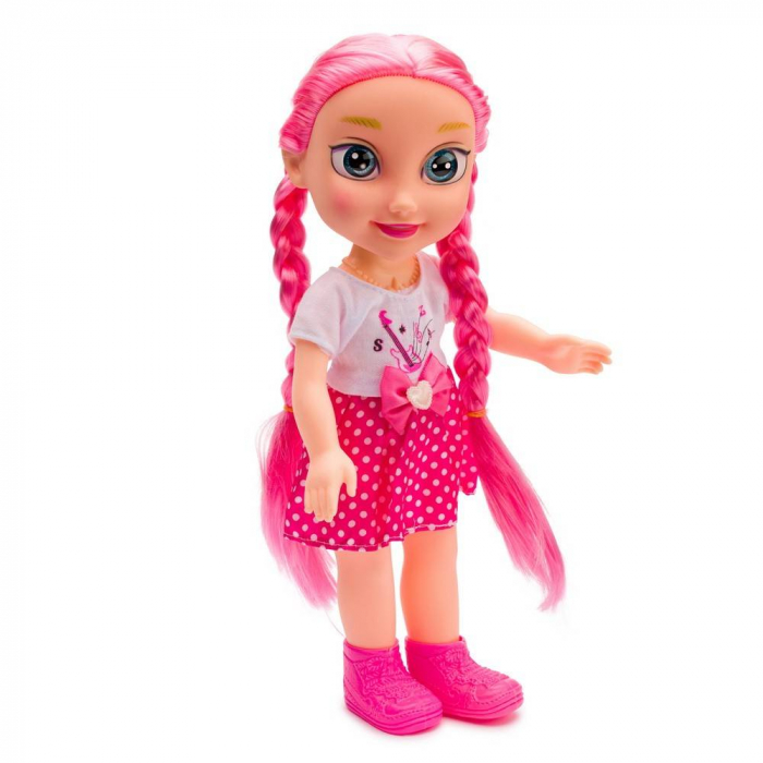 Papusa cu par lung, vorbeste in limba romana, 34 cm [2]