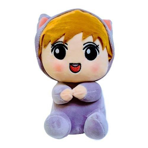 papusa textila, cry babies, mov/gri/maro, 20 cm [3]