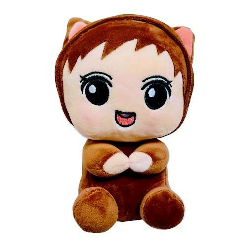 papusa textila, cry babies, mov/gri/maro, 20 cm [4]