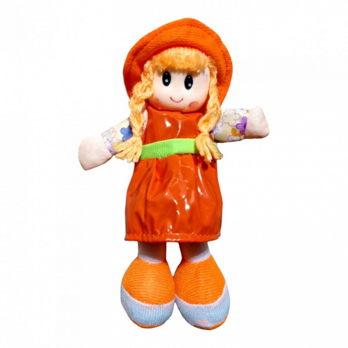 Papusa textila cu palarie, 21 cm [3]