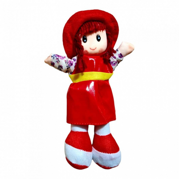 Papusa textila cu palarie, 21 cm [4]