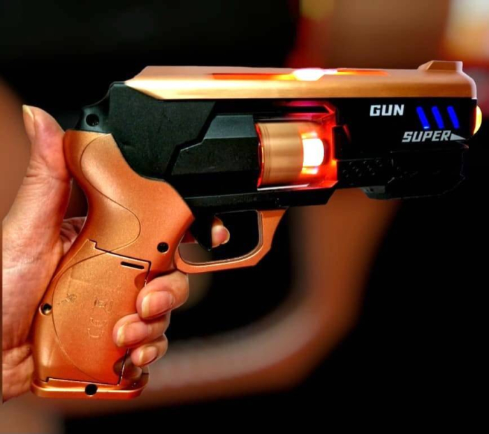 Pistol cu sunete, lumini, cilindru rotativ, 26 cm [3]