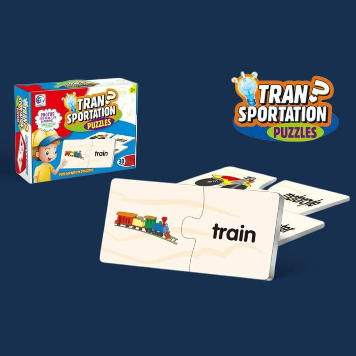 Puzzle educativ, mijloace de transport, 60 piese [2]