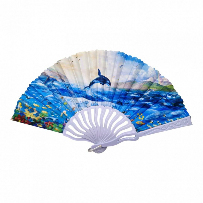 Set 12 evantaie din material plastic si textil, albastru [2]