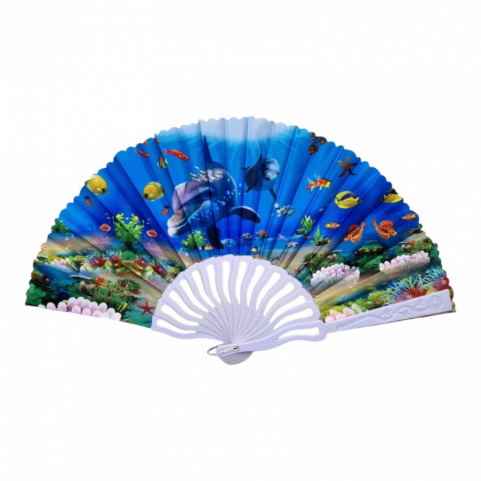 Set 12 evantaie din material plastic si textil, albastru [5]