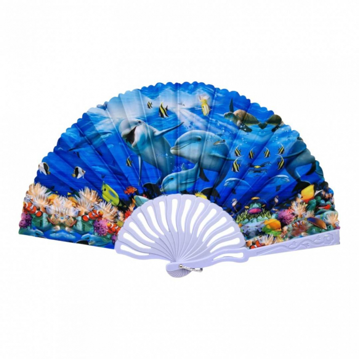 Set 12 evantaie din material plastic si textil, albastru [7]