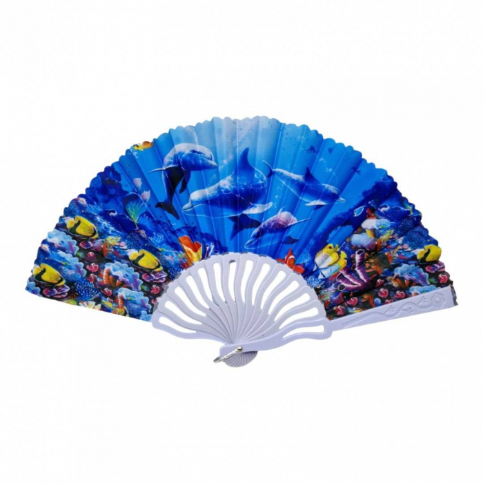 Set 12 evantaie din material plastic si textil, albastru [3]