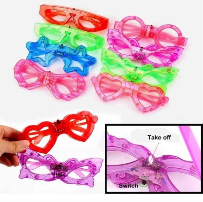 Set 12 ochelari cu lumini LED, forme mixte si lumini vibrante pentru copii [2]