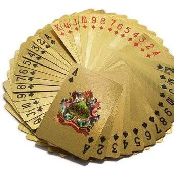 Carti de joc aurii poker, aspect dolari [6]