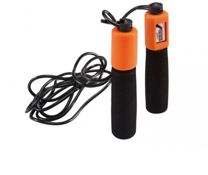 Coarda de sarit, lungime ajustabila, contor digital, rosu / albastru / verde / negru [3]