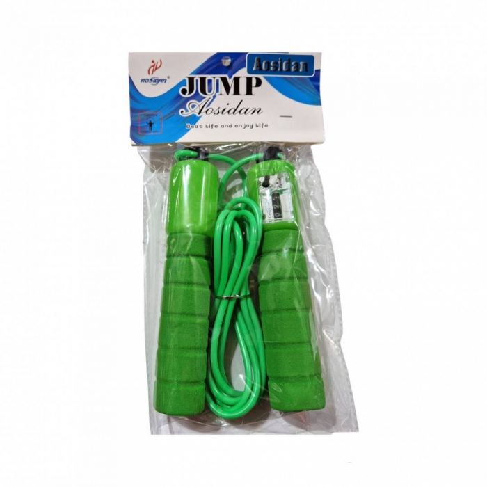 Coarda de sarit, lungime ajustabila, contor digital, rosu / albastru / verde / negru [8]