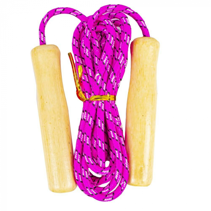 Coarda pentru sarit, manere din lemn [3]