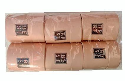 Set 6 cutii cadou cilindrice Best, design modern si elegant, roz gold [3]