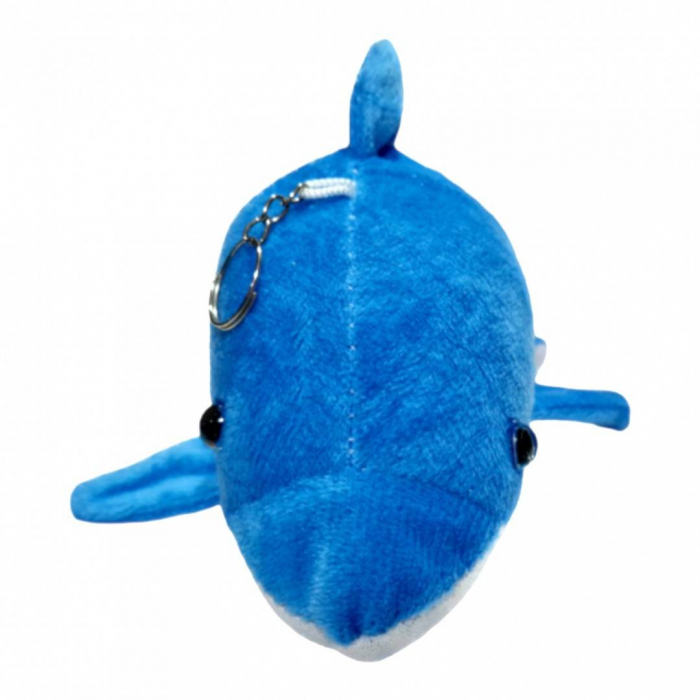 Jucarie din plus, delfin breloc, 20 cm, albastru deschis [3]