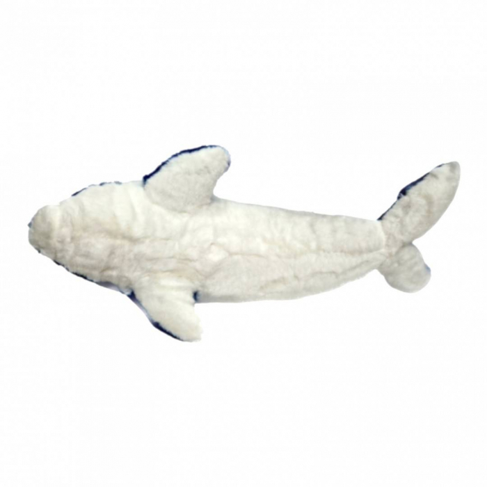 Jucarie din plus, delfin cu ochi sidefati, 32 cm, albastru [4]