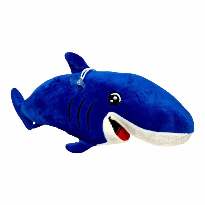 Jucarie din plus, rechin cu detalii brodate, Marele Alb, 35 cm [2]