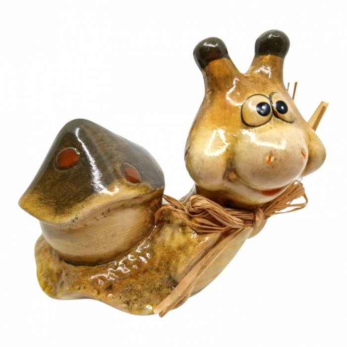 Set 2 ornamente rasina, melci cu cochilie, 13 cm [3]