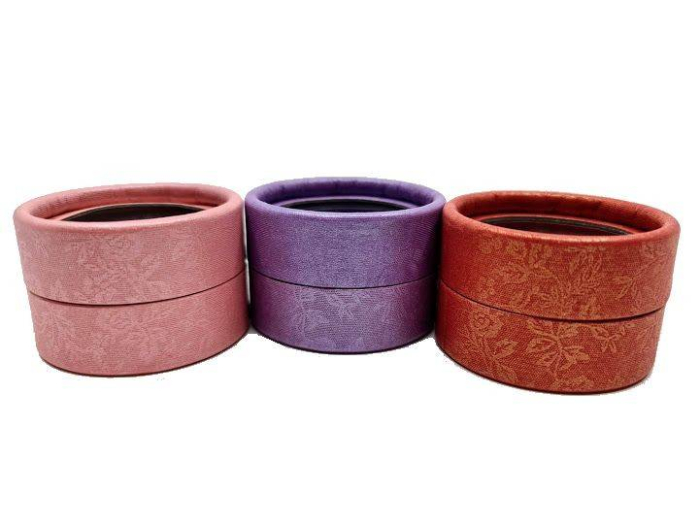 set 30 cutii cilindrice cu capac transparent detasabil, interior catifea neagra, cutie pentru bijuterii, martisoare , diametrul 5 cm [2]