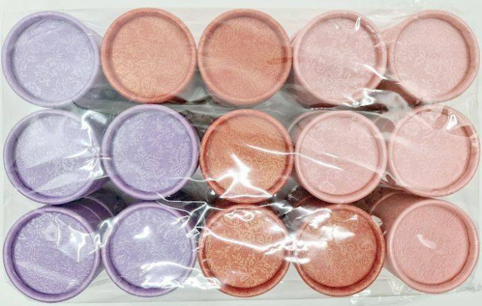 set 30 cutii cilindrice cu capac transparent detasabil, interior catifea neagra, cutie pentru bijuterii, martisoare , diametrul 5 cm [6]