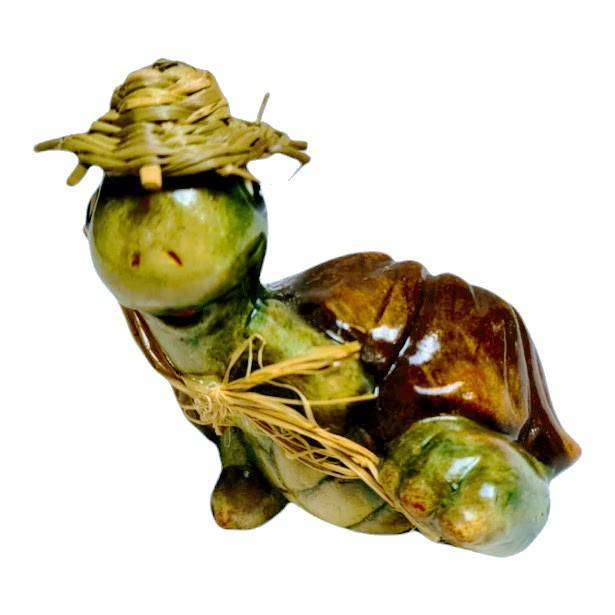 Set 4 ornamente din rasina, decoratiune pentru gradini, terase, gazon, broasca testoasa, 8 cm [2]