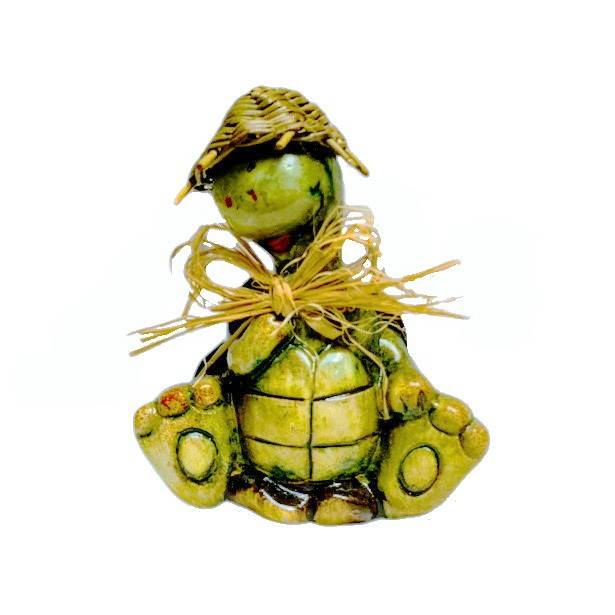 Set 4 ornamente din rasina, decoratiune pentru gradini, terase, gazon, broasca testoasa, 8 cm [3]