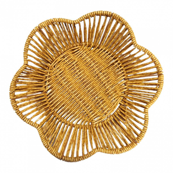 Cos impletit in forma de floare, 25 cm [2]