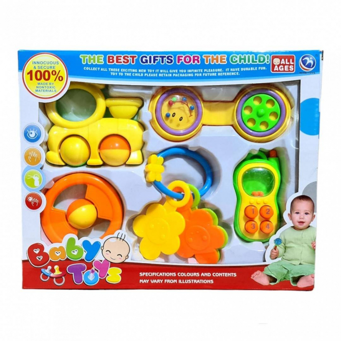 Set 5 sunatori bebe in cutie cadou, 30x24x5.5 cm [2]