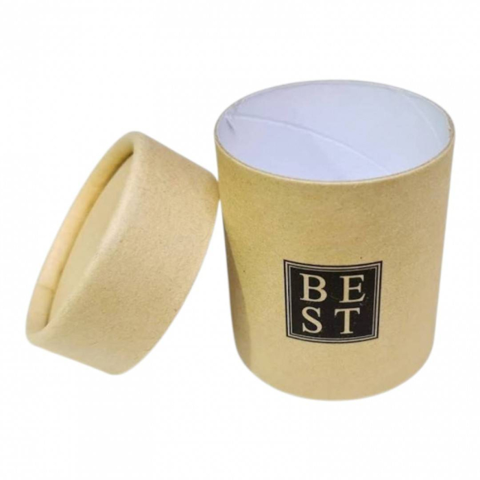 Set 6 cutii cadou cilindrice Best, design modern si elegant, natur [2]