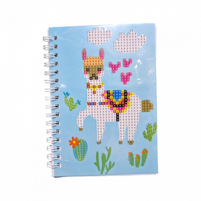 Set creativ de pictura cu diamante, agenda 48 file [3]