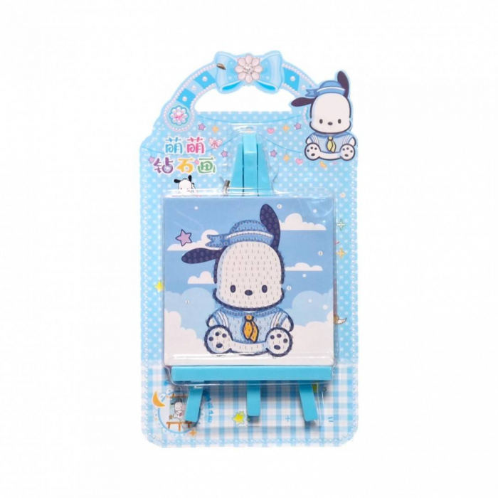 Set creativ de pictura cu diamante, tablou cu sevalet, 9x9 cm [4]