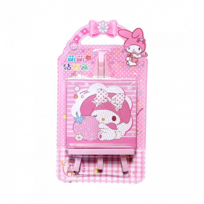 Set creativ de pictura cu diamante, tablou cu sevalet, 9x9 cm [3]