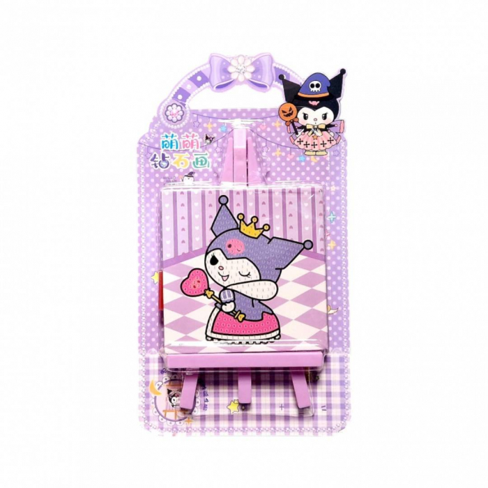 Set creativ de pictura cu diamante, tablou cu sevalet, 9x9 cm [2]