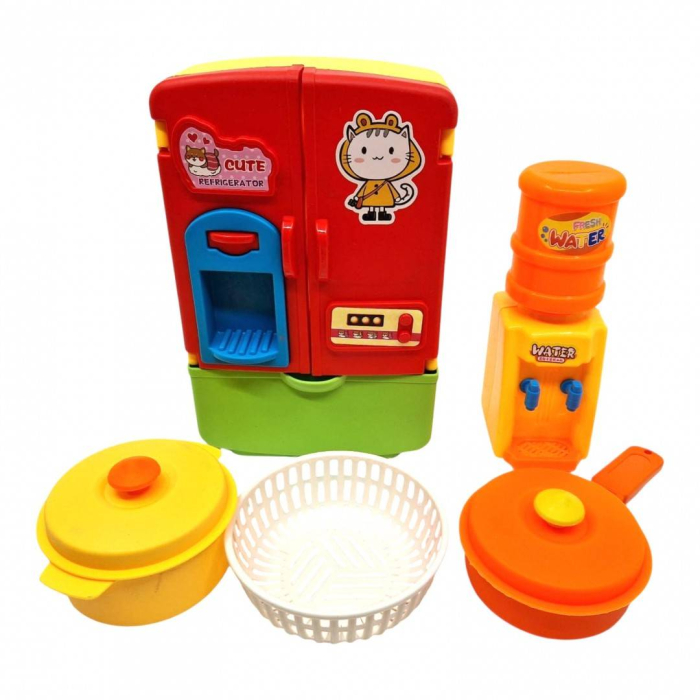 Set de jucarie, bucatarie cu frigider, dozator de apa si accesorii [2]