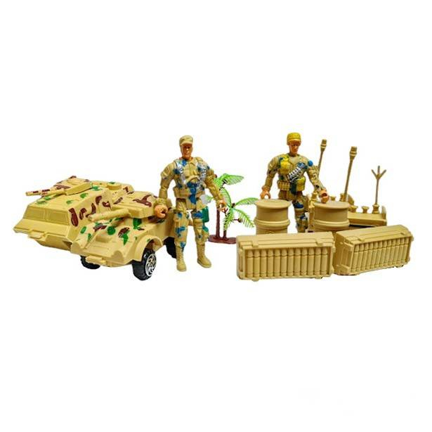 Set militar Combat cu harta, soldati si vehicule militare, 13 piese [2]