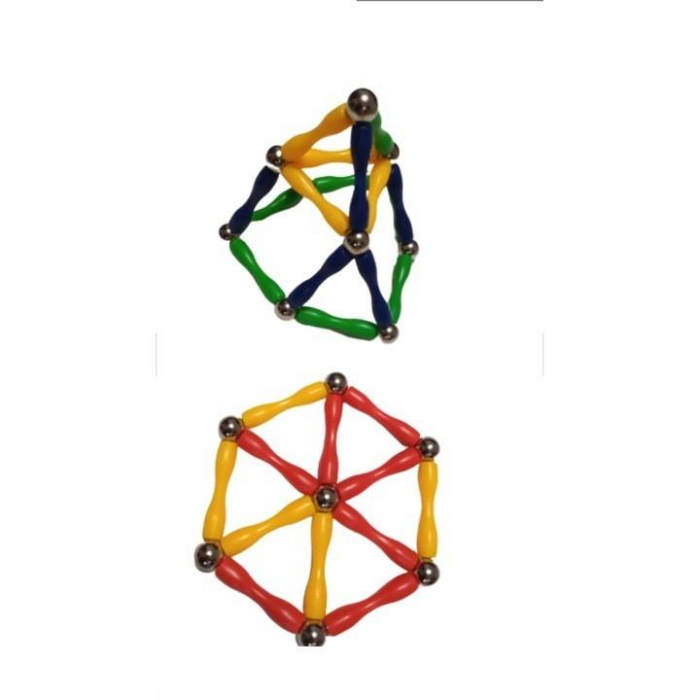 Set de constructie 3D, magnetic, 37piese [2]