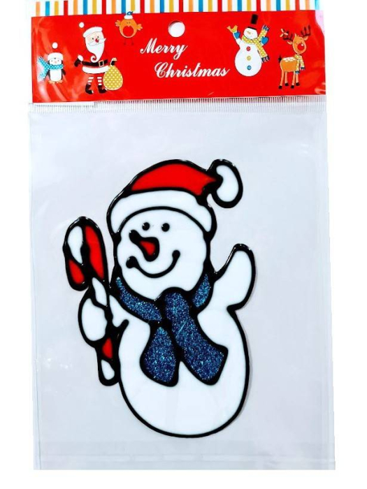 Sticker de Craciun refolosibil, din silicon, 15 cm [4]