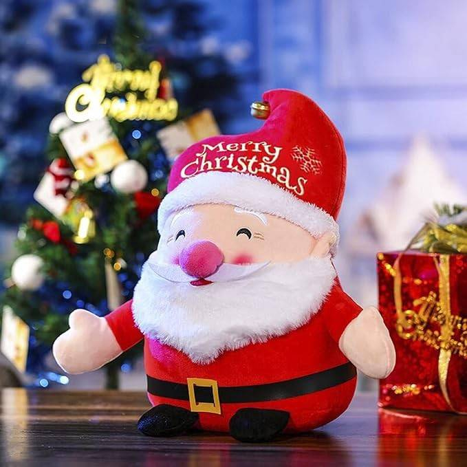 Decoratiune Craciun, jucarie moale din plus, Mos Craciun, 24 cm [5]